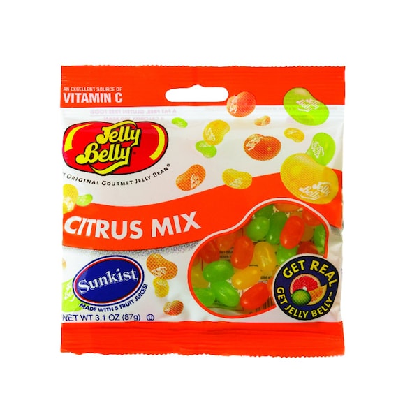 Jelly Belly Sunkist Citrus Mix Jelly Beans 3.1 oz 66891 Zoro